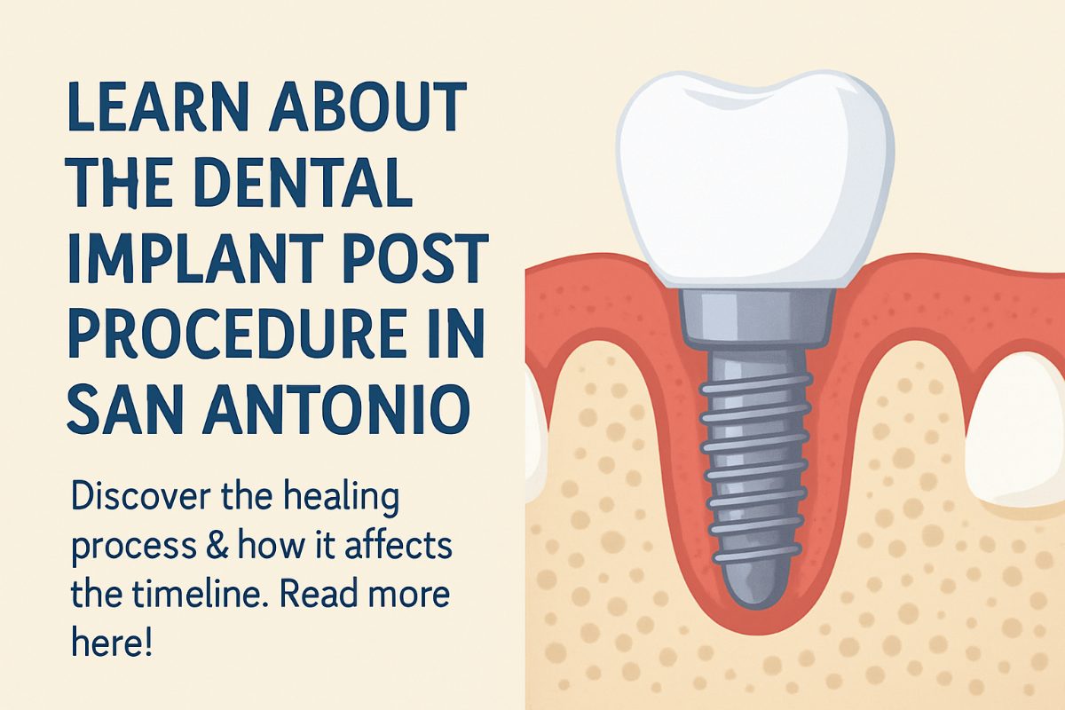 Close up image of a dental extraction site, with sutures visible. The gums are pink and healthy, surrounding the empty socket. No text.